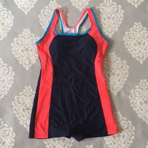 Women’s Boyleg One Piece Swimsuit Red/Pink